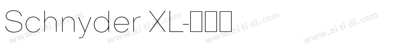 Schnyder XL字体转换